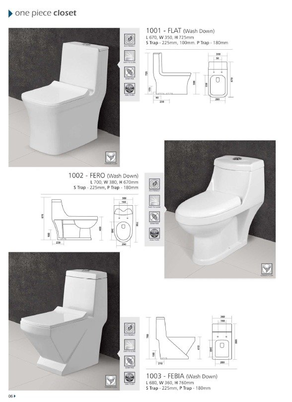 One Piece Toilet